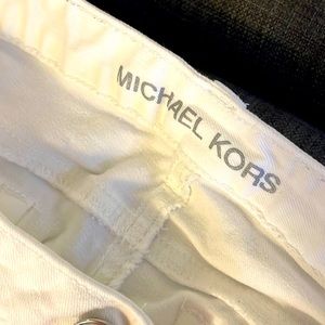 Michael kors white denim crop